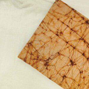 LITE BROWN COTTON HAND BATIK PRINT FABRIC 06