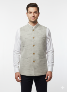 Khadi Modi Jackets Grey Colour