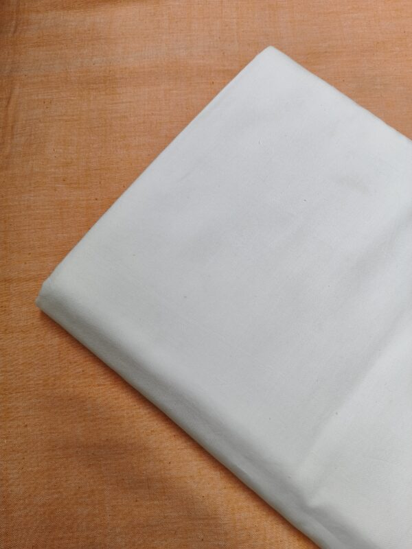 Handloom Pant Fabric White Colour - Image 2