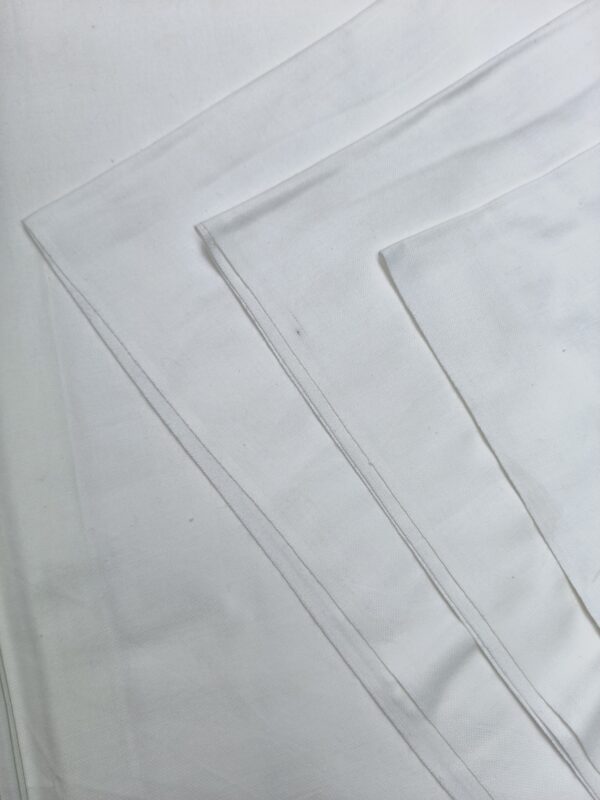 Handloom Pant Fabric White Colour