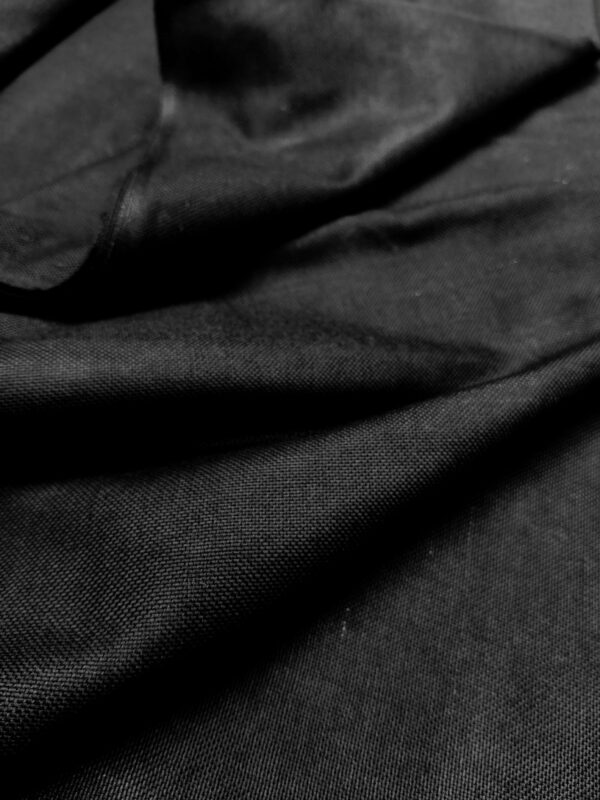 Handloom Pant Fabric Black Colour - Image 3