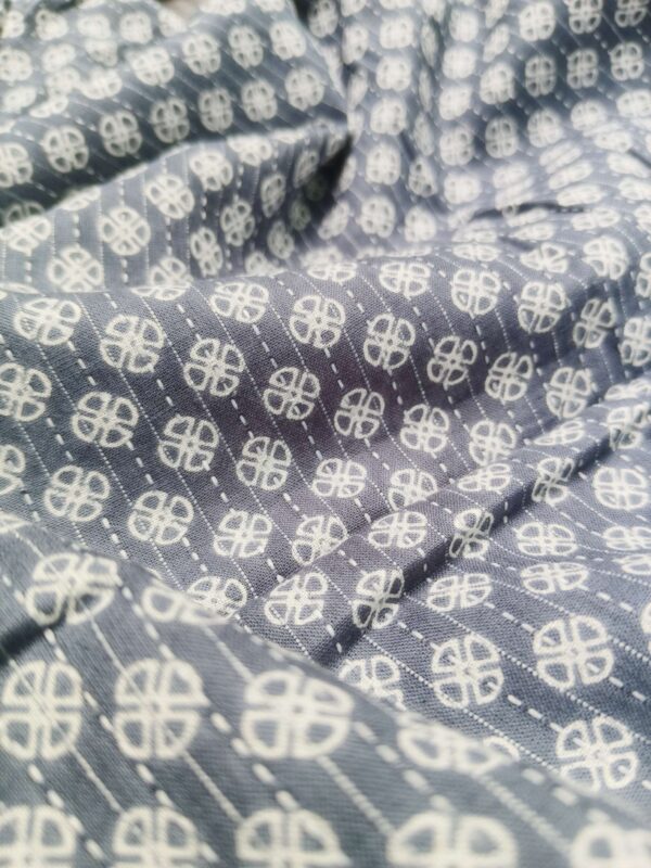 Hand Block Print Cotton Katha Desigh Fabric