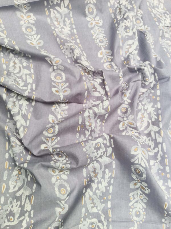 Hand Block Print Cotton Batik Desigh Fabric - Image 3