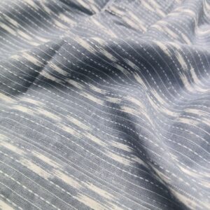 Hand Block Print Cotton Katha Ikkat Desigh Fabric