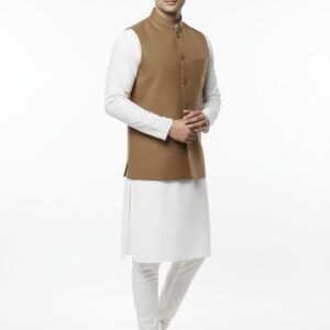 Woolen Nehru Jackets Lite Brown Colour