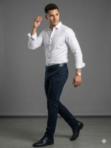 White Handloom Cotton Full Sleeve Shirt